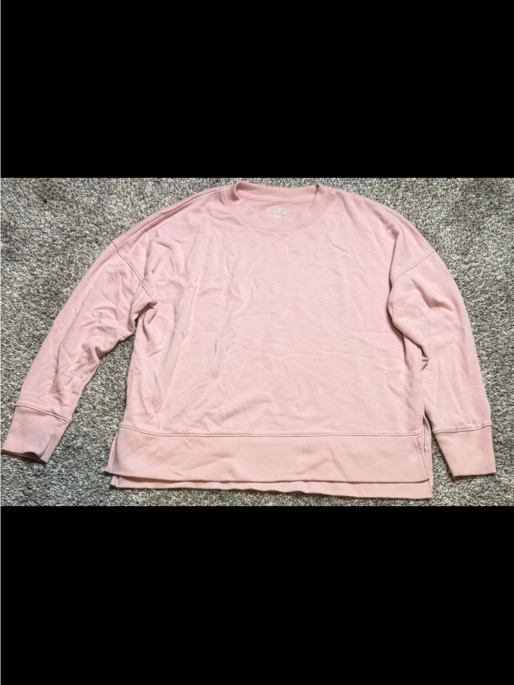 Time and Tru Light Pink Pullover Sweatshirt